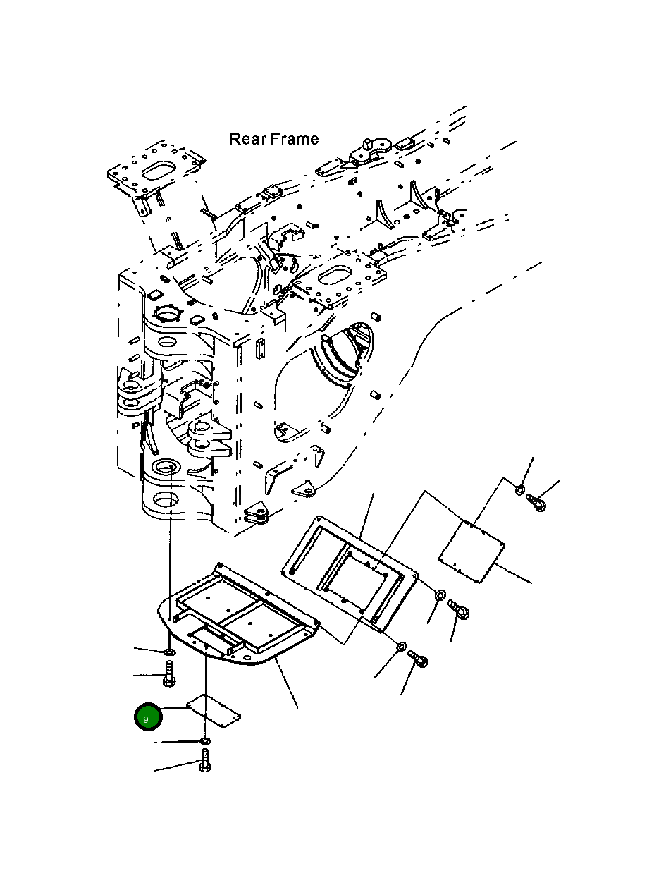 Крышка 428-971-1150  Komatsu