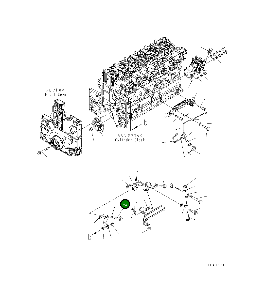 Болт 01435-00640 Komatsu