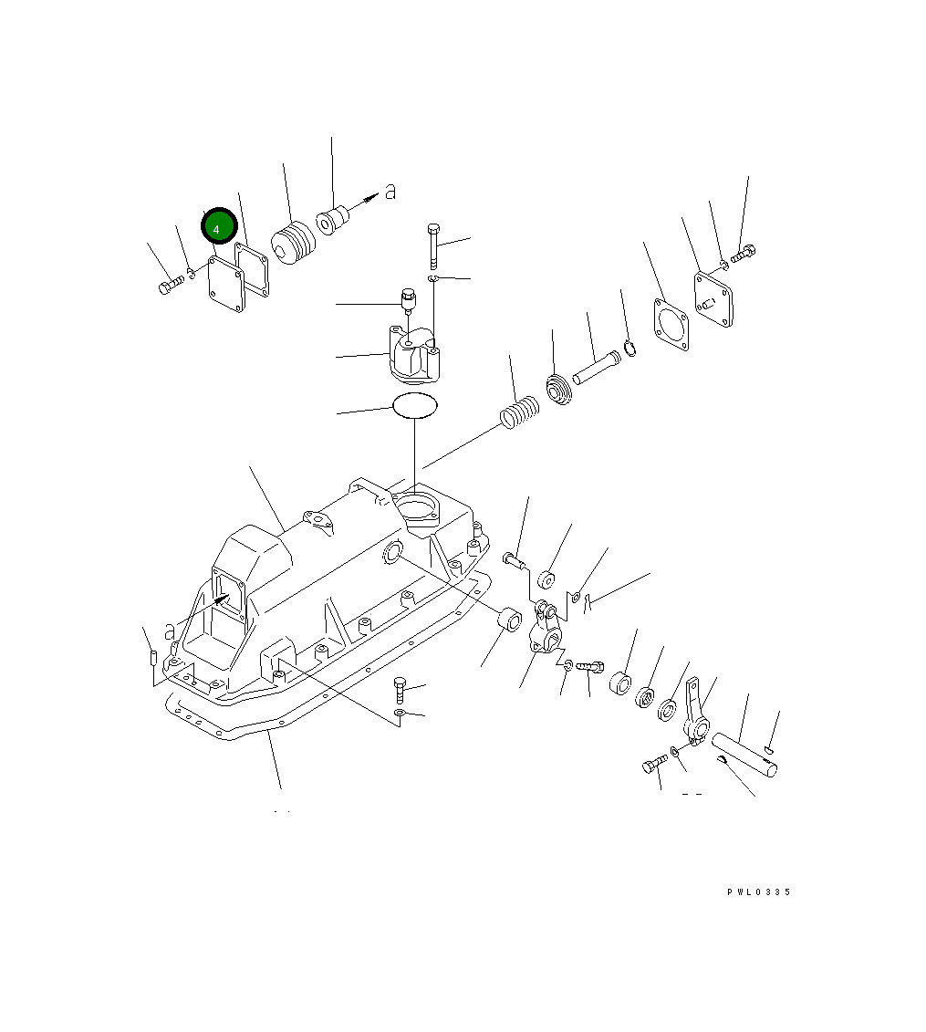 Крышка 170-33-13151  Komatsu