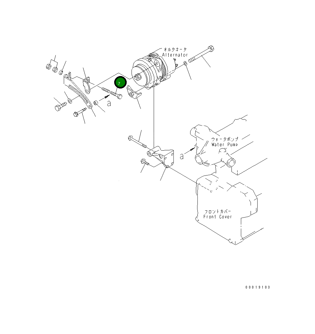 Болт 6208-81-6590 Komatsu