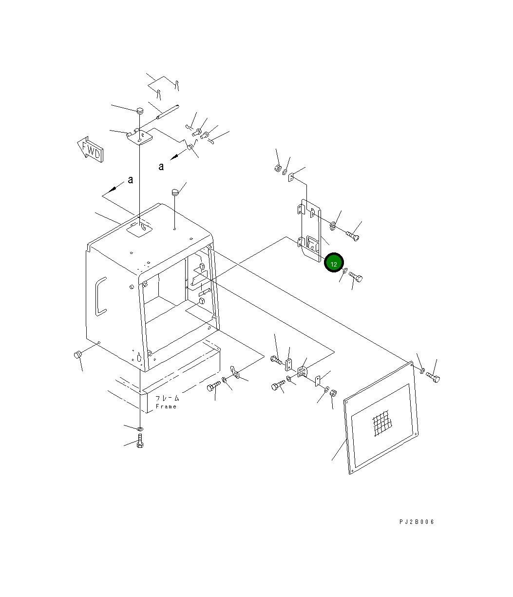 Крышка 23F-54-15320 Komatsu