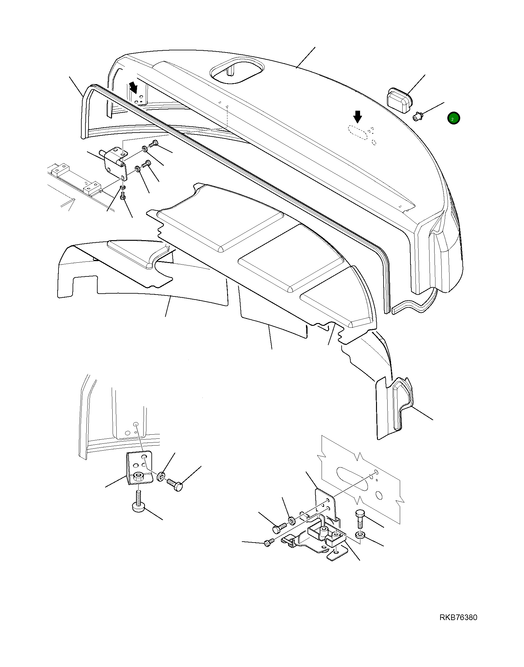 Крышка 21W-09-R3480 Komatsu