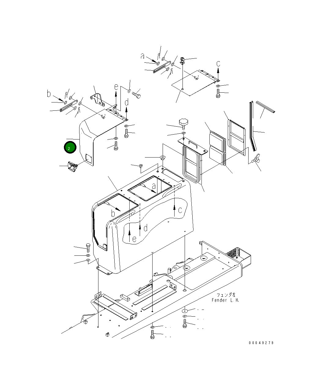 Крышка 17A-54-45123 Komatsu