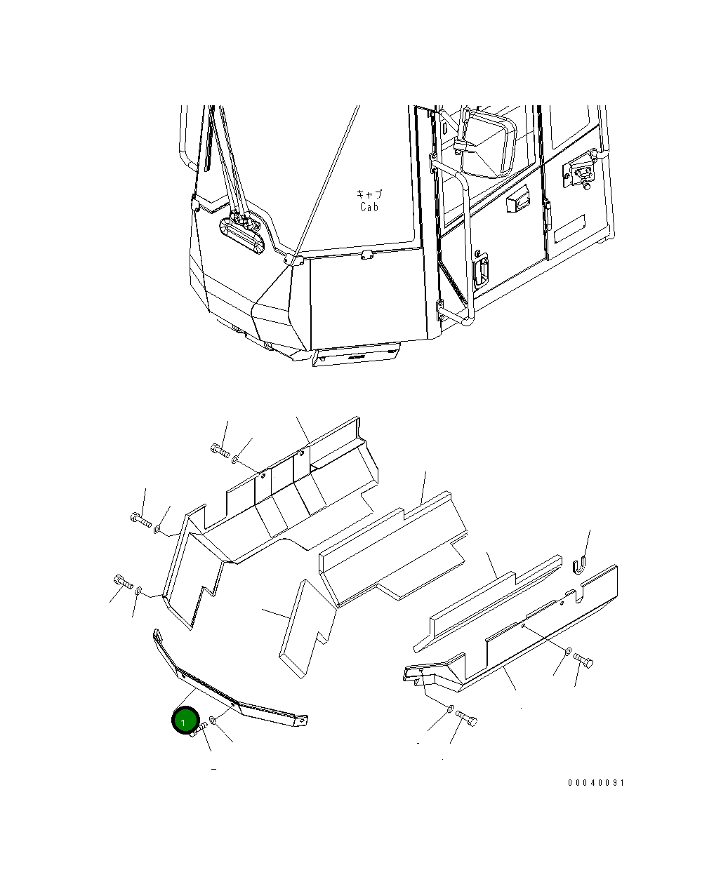 Крышка 423-54-44370 Komatsu