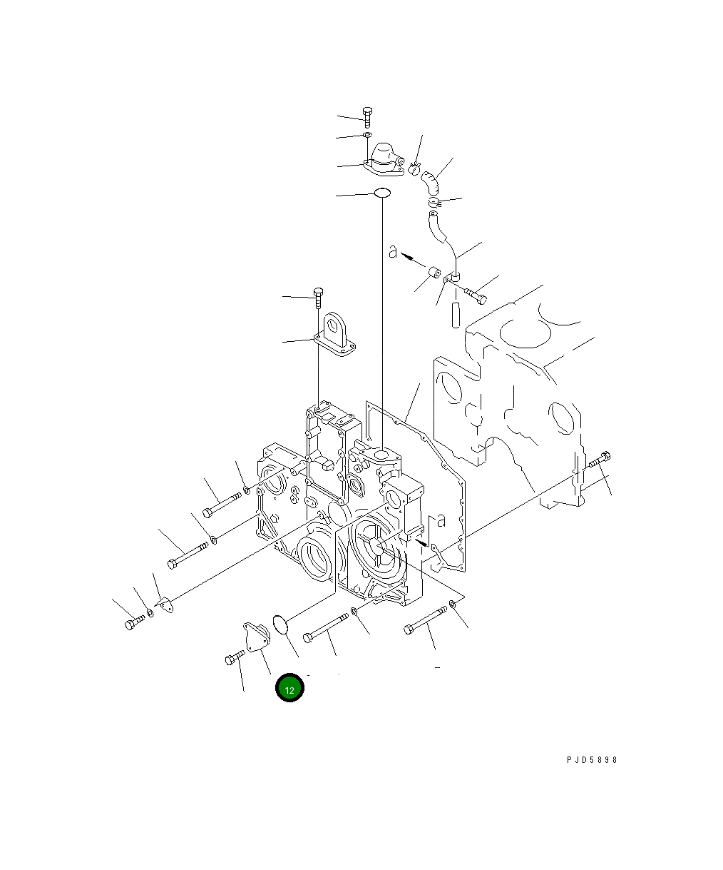 Крышка 6210-21-1880 Komatsu