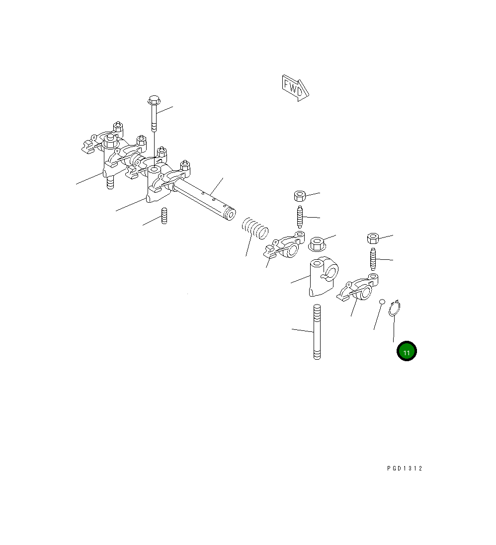 Кольцо 455-023 Komatsu