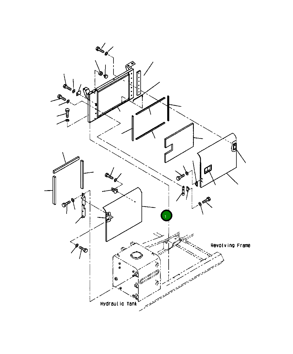Крышка 207-54-A1310 Komatsu