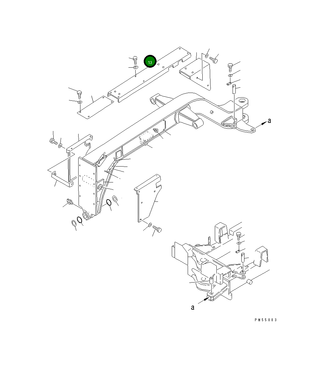 Крышка 23D-60-14361 Komatsu