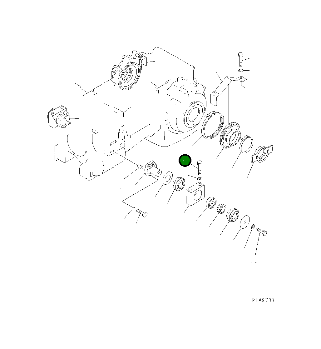 Болт 01011-82080 Komatsu