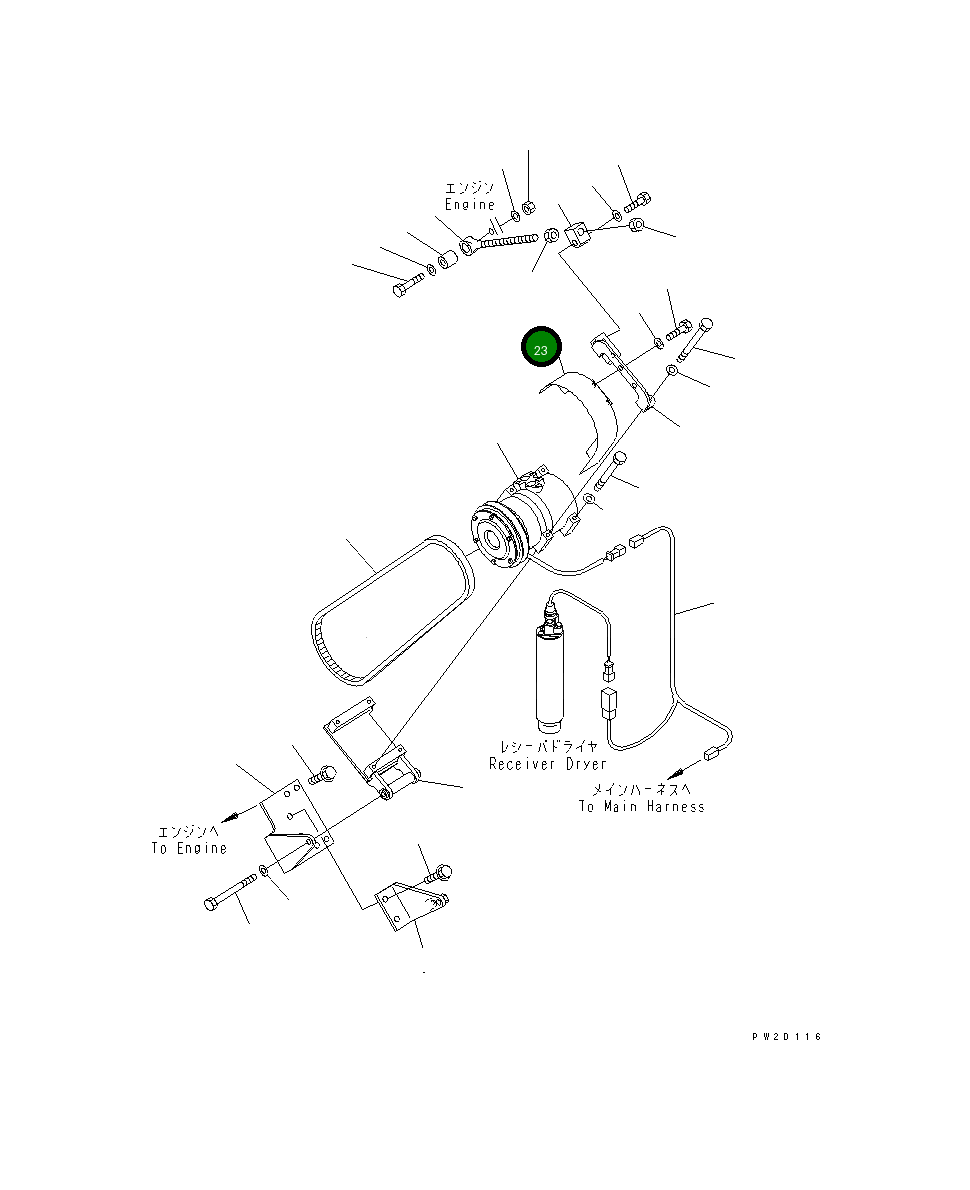 Крышка 56D-07-12821 Komatsu