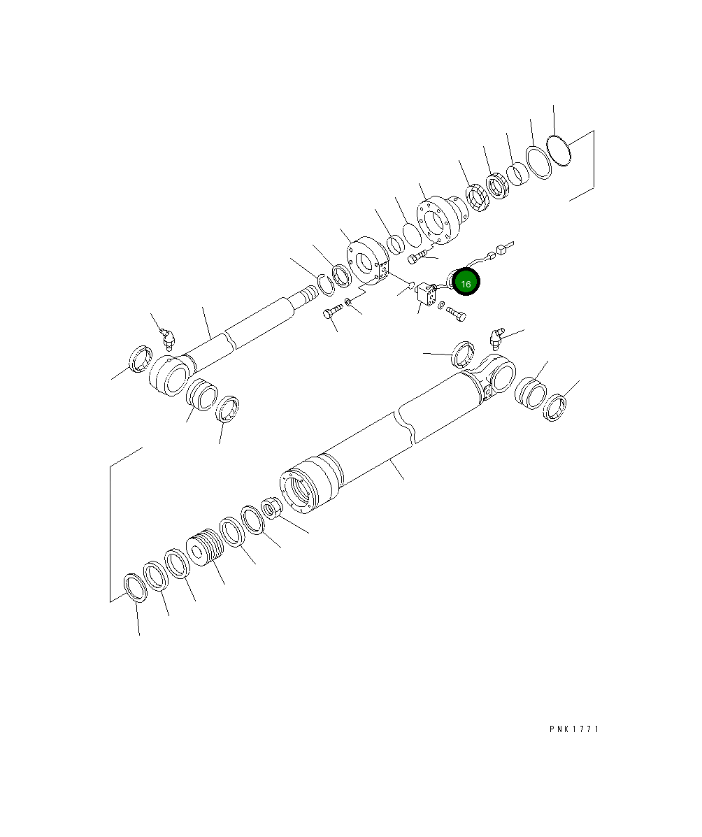Болт 01252-31445 Komatsu