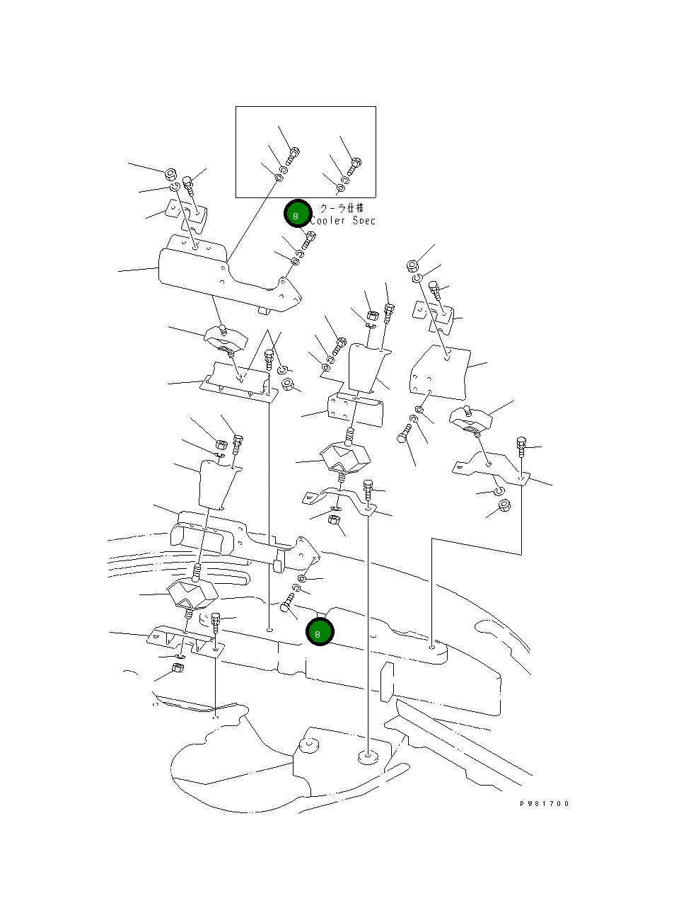 Болт YM172162-13200 Komatsu