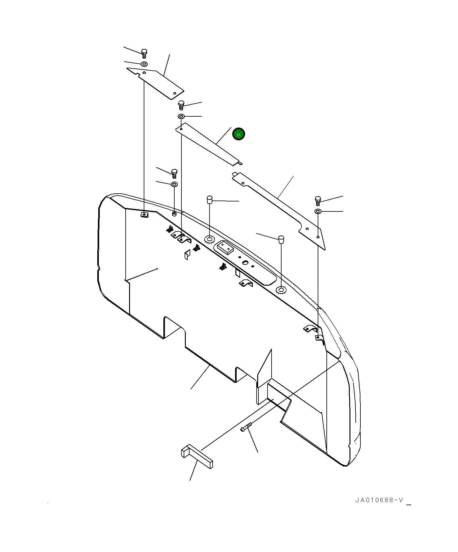 Крышка 203-54-12760 Komatsu