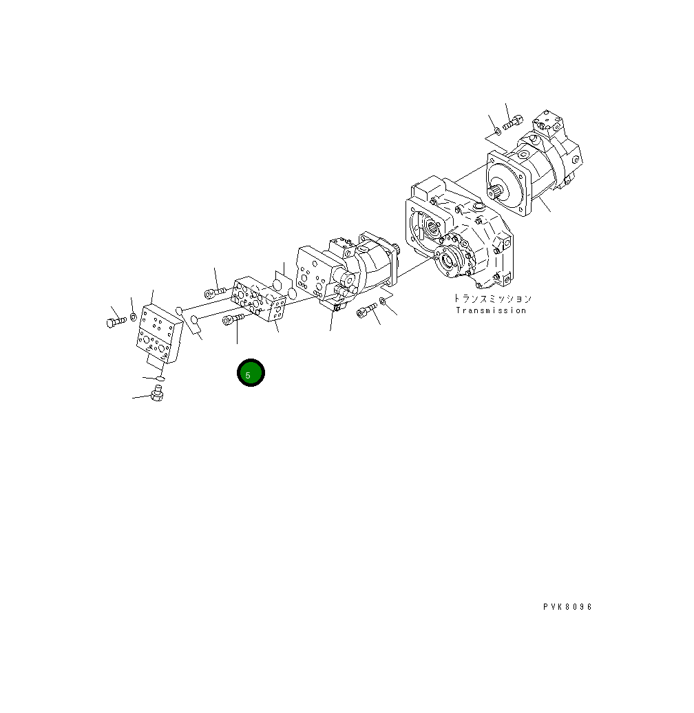 Болт 01253-41220 Komatsu