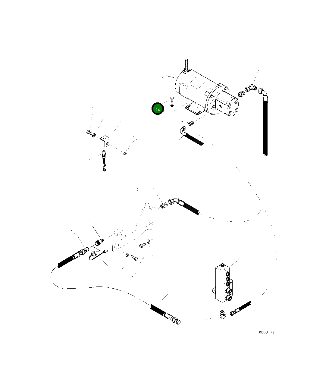 Болт 15605KF  Komatsu