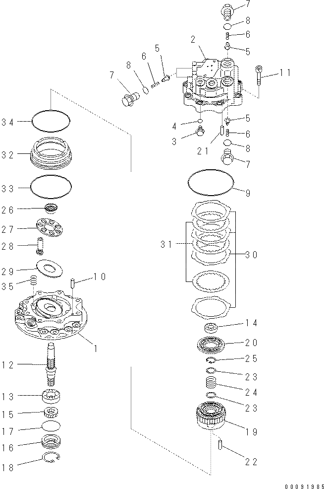 Кольцо уплотнительное (O-Ring) 07000-B2055  Komatsu