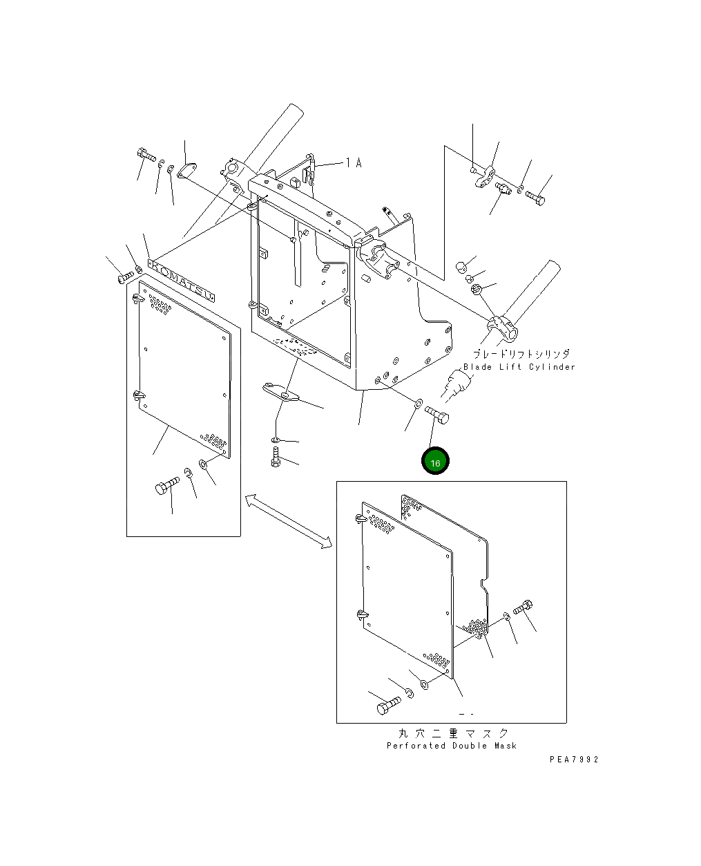 Болт 01019-12010 Komatsu