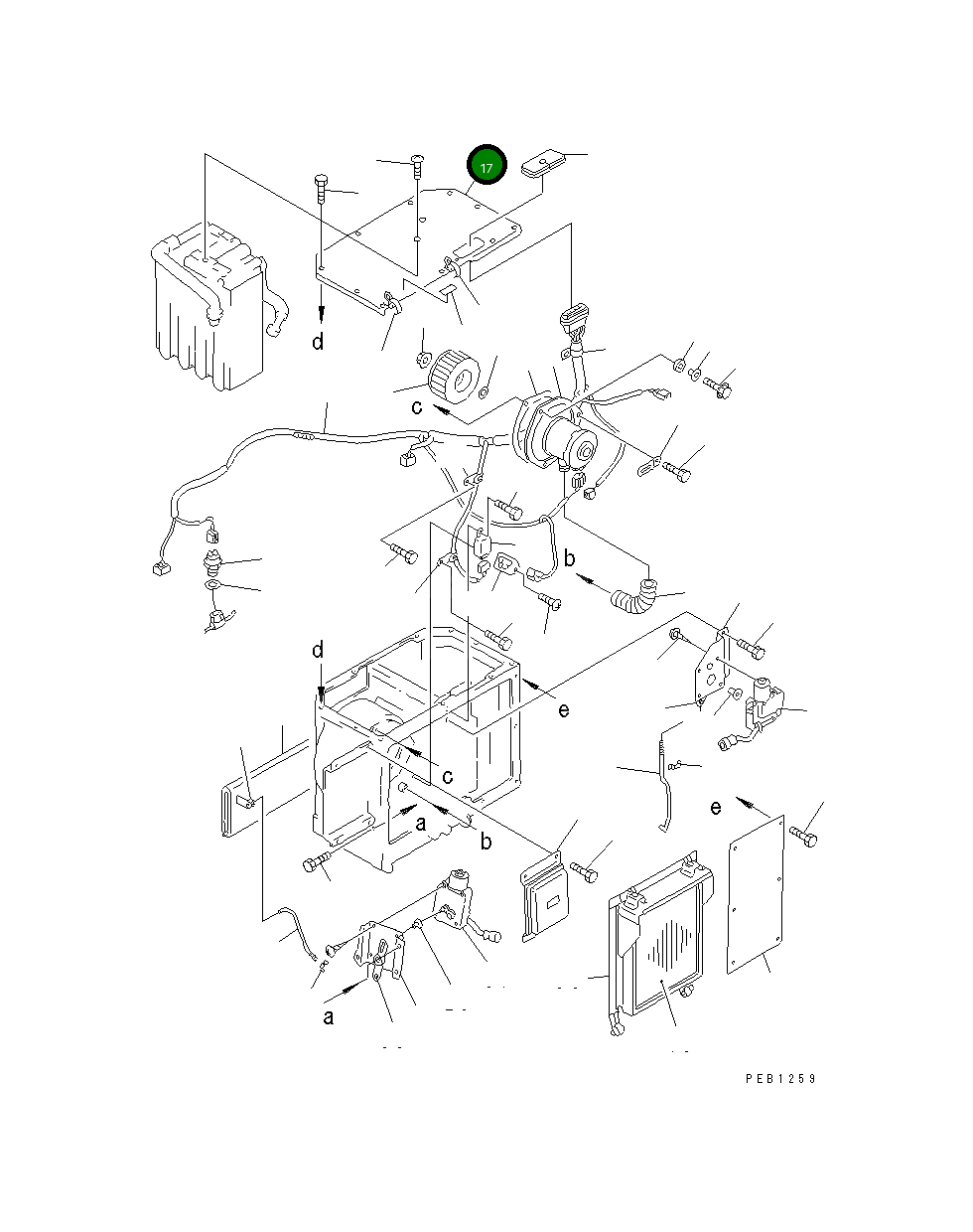 Крышка 195-Z11-5892 Komatsu