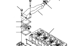 Болт YM26196080702 Komatsu