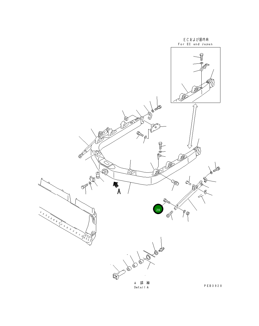 Болт 01010-61880 Komatsu