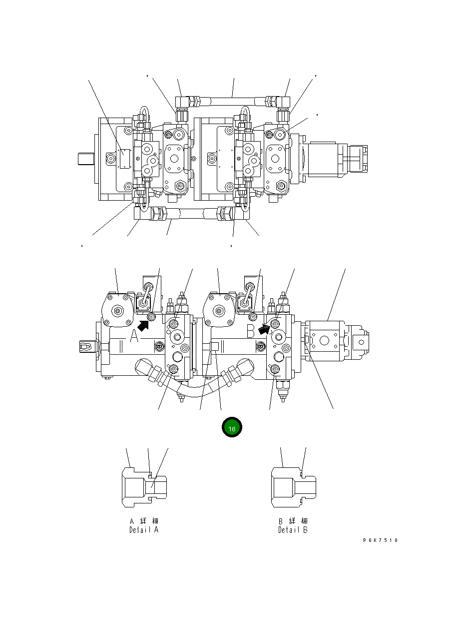 Болт UC1301632002  Komatsu