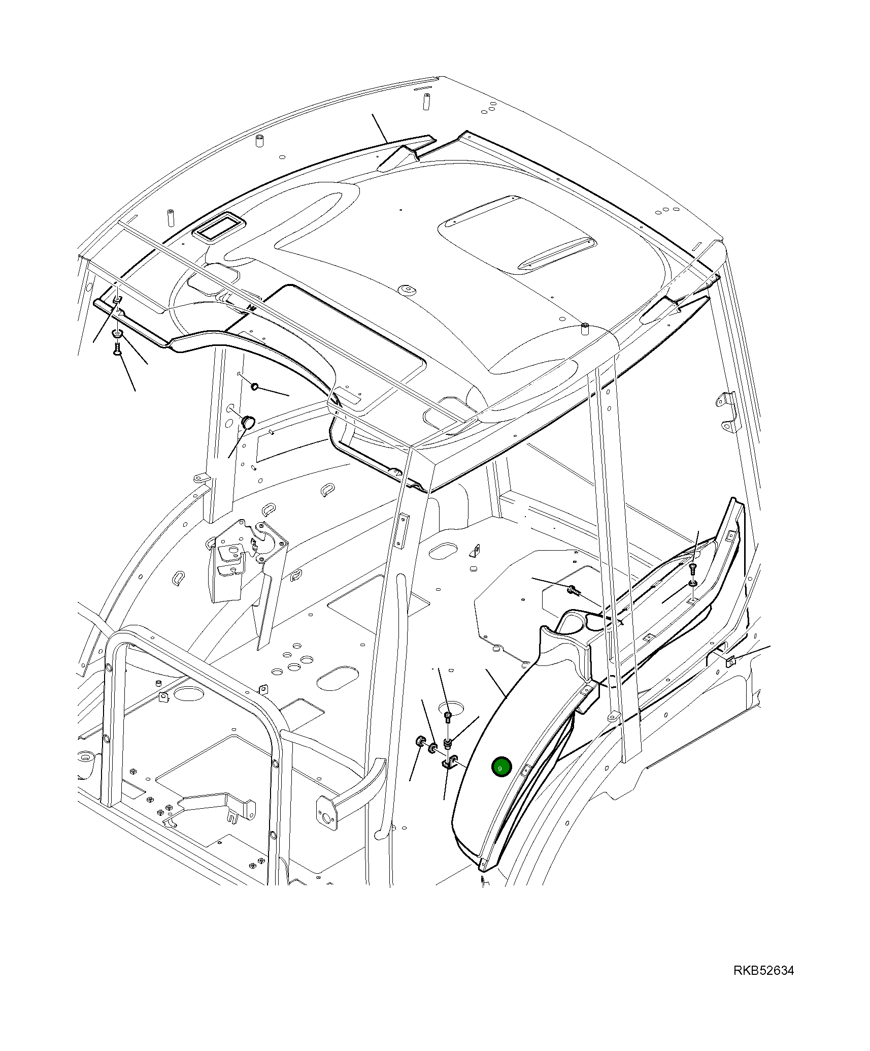 Крышка 42N-54-19830 Komatsu