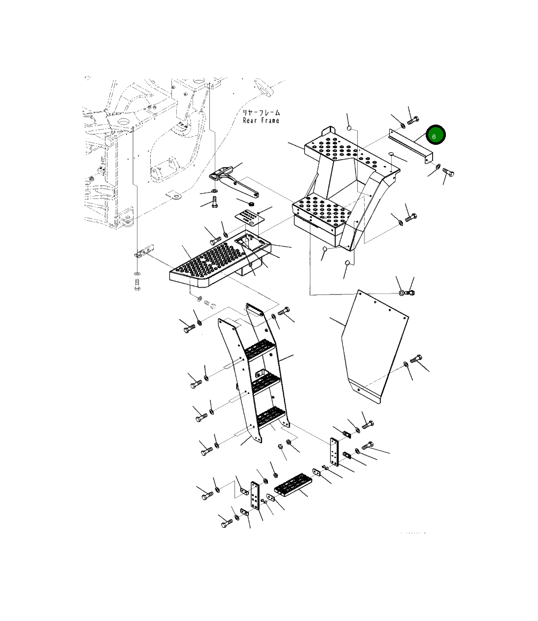 Крышка 421-54-55540  Komatsu