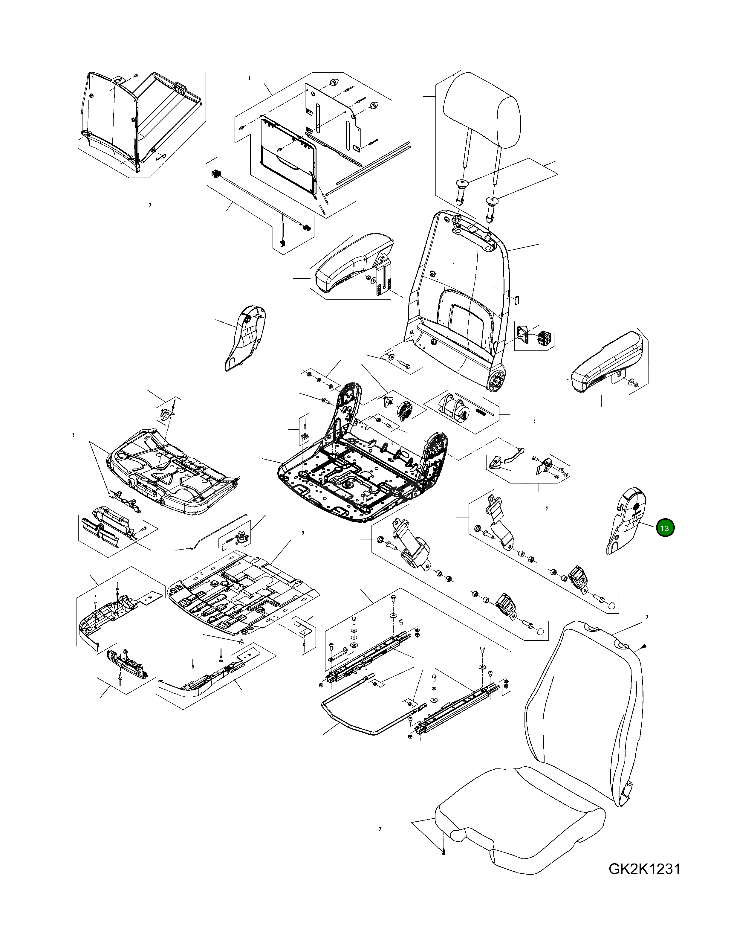 Крышка 423-57-H0S45 Komatsu