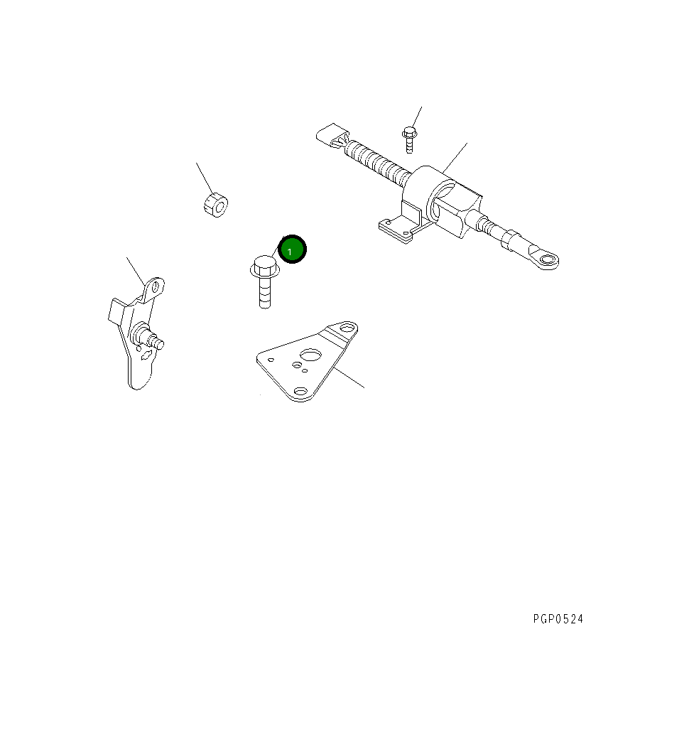 Болт 6732-71-3160 Komatsu