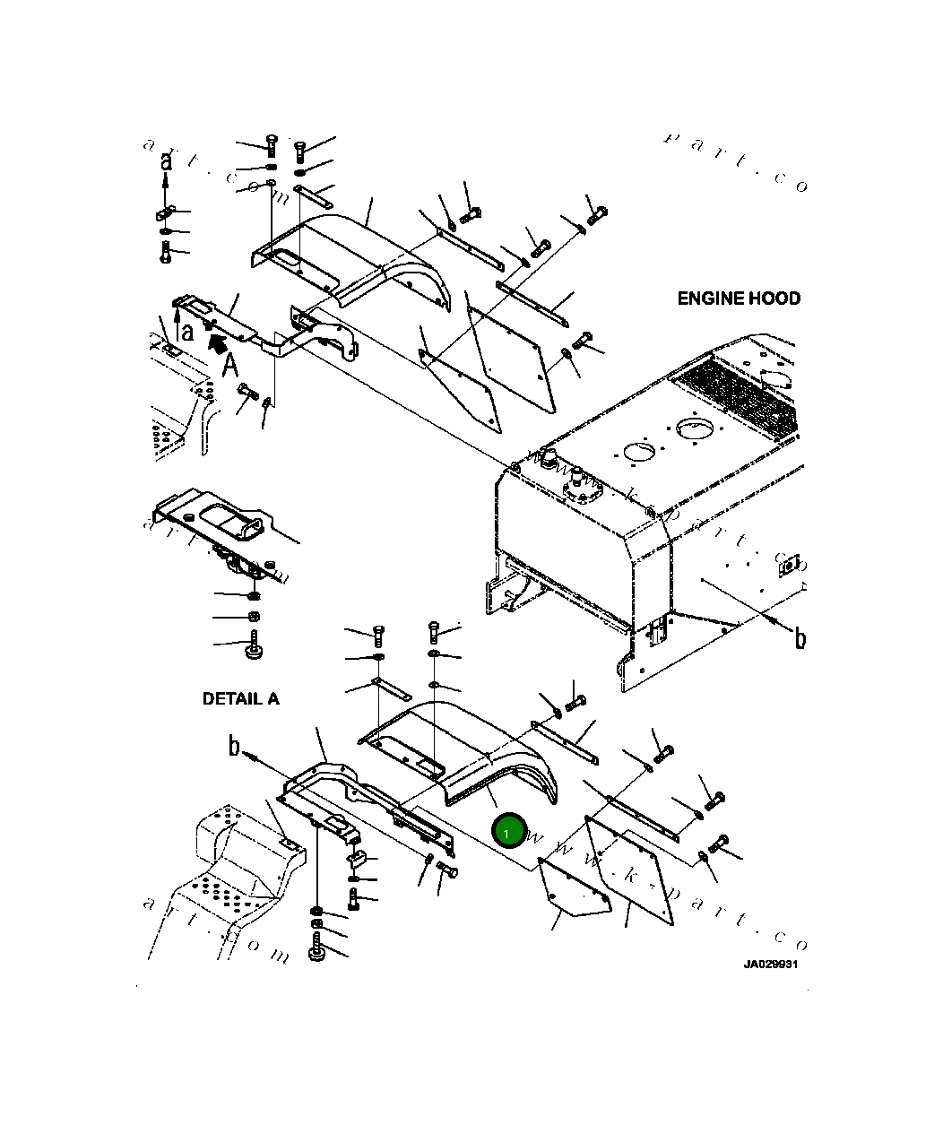 Крышка 419-54-54231 Komatsu