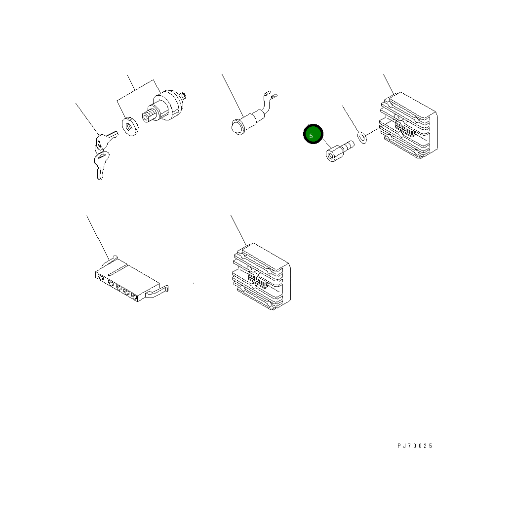 Болт YM105212-01910 Komatsu