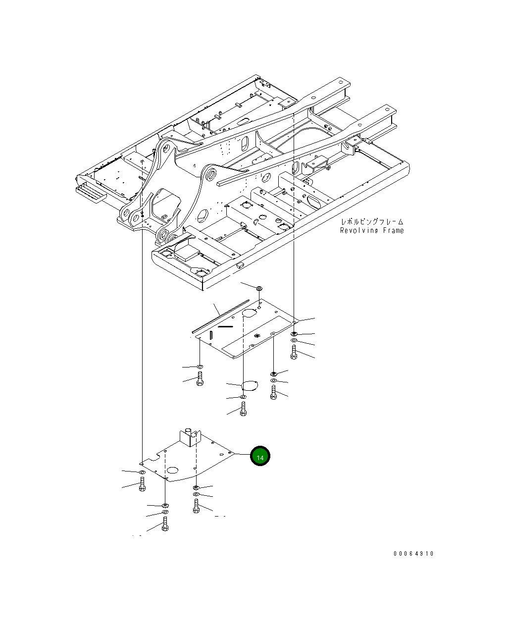 Крышка 208-54-78550 Komatsu