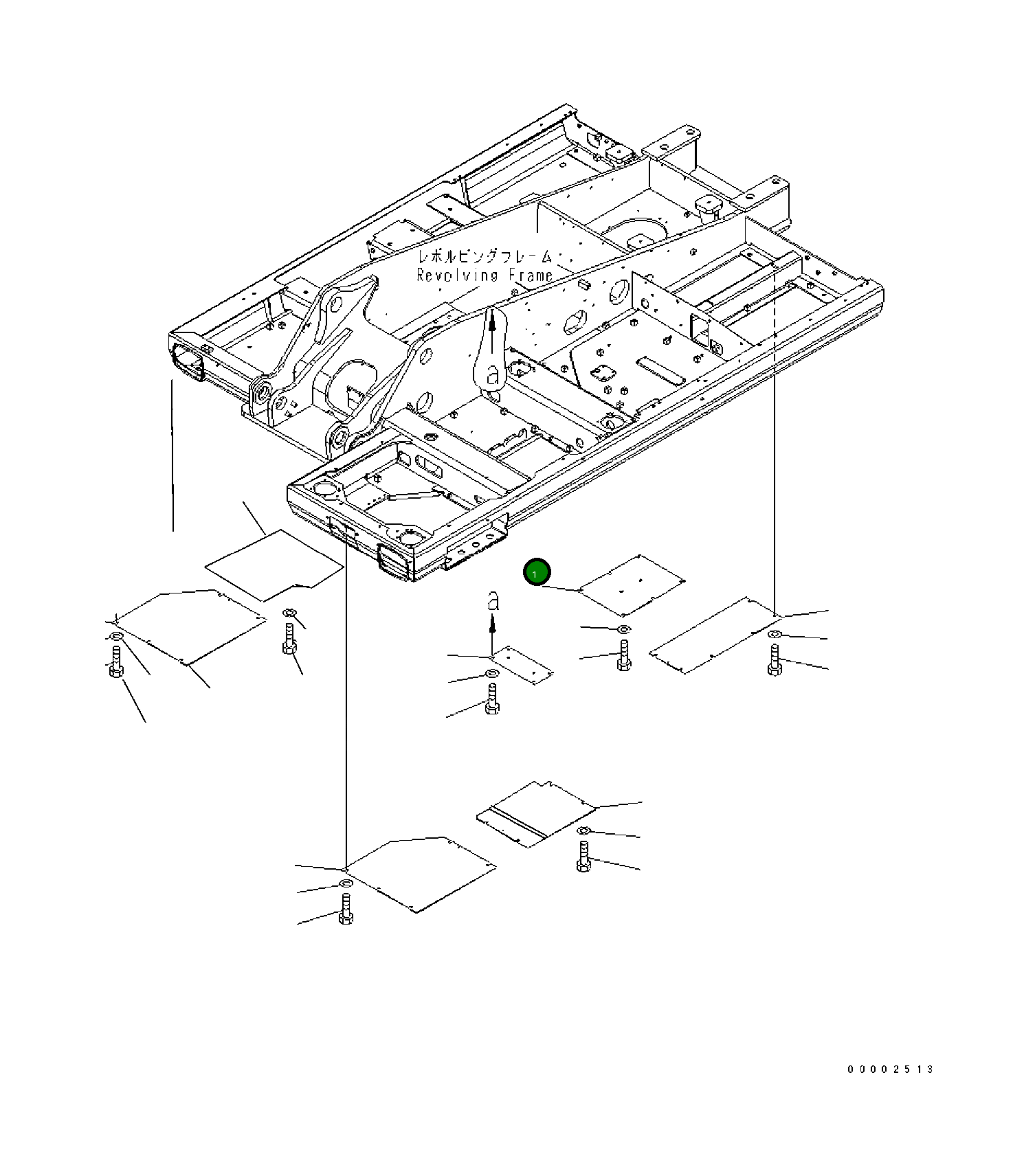 Крышка 20K-54-21531 Komatsu