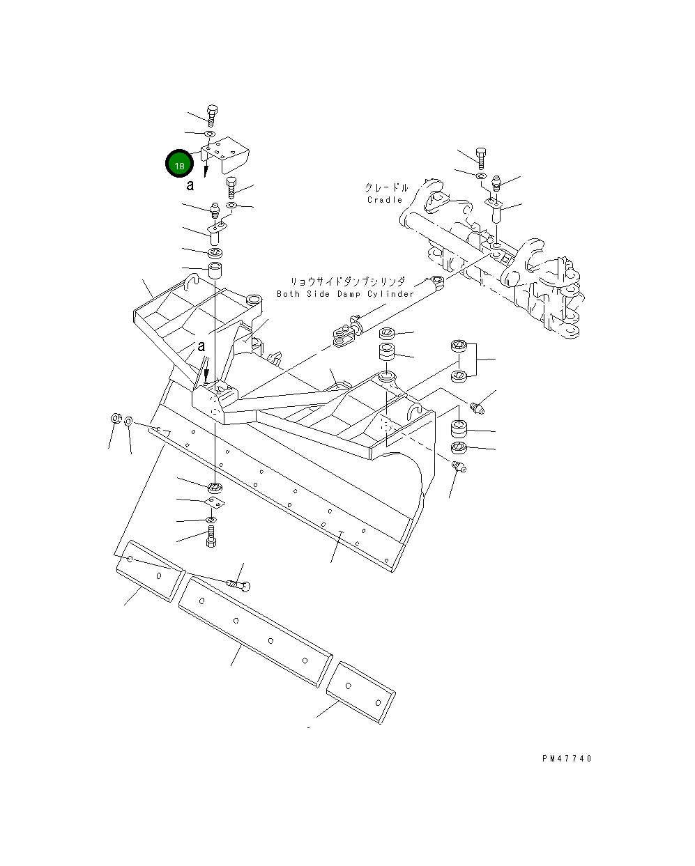 Крышка 416-839-1410 Komatsu
