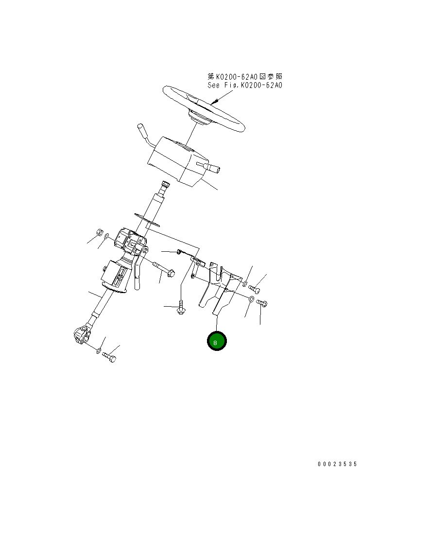 Крышка 56B-40-13361 Komatsu