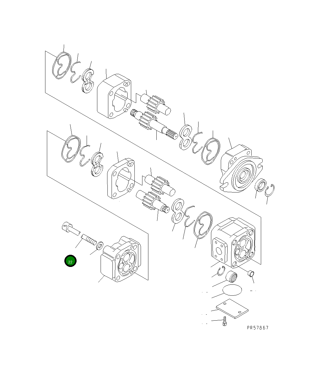 Болт KB20131-30549 Komatsu