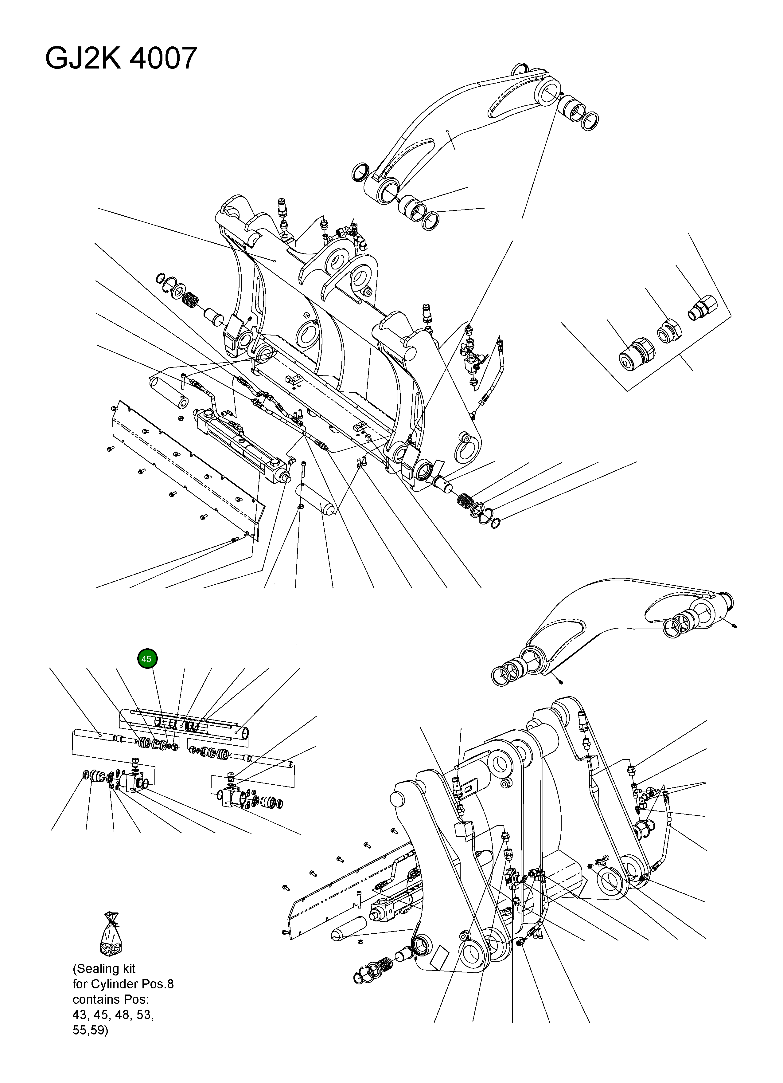 Кольцо уплотнительное (O-Ring) 42Y-72-H0P61  Komatsu