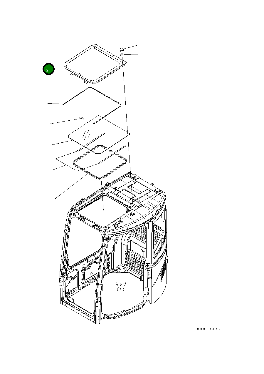 Крышка 22B-54-18143 Komatsu