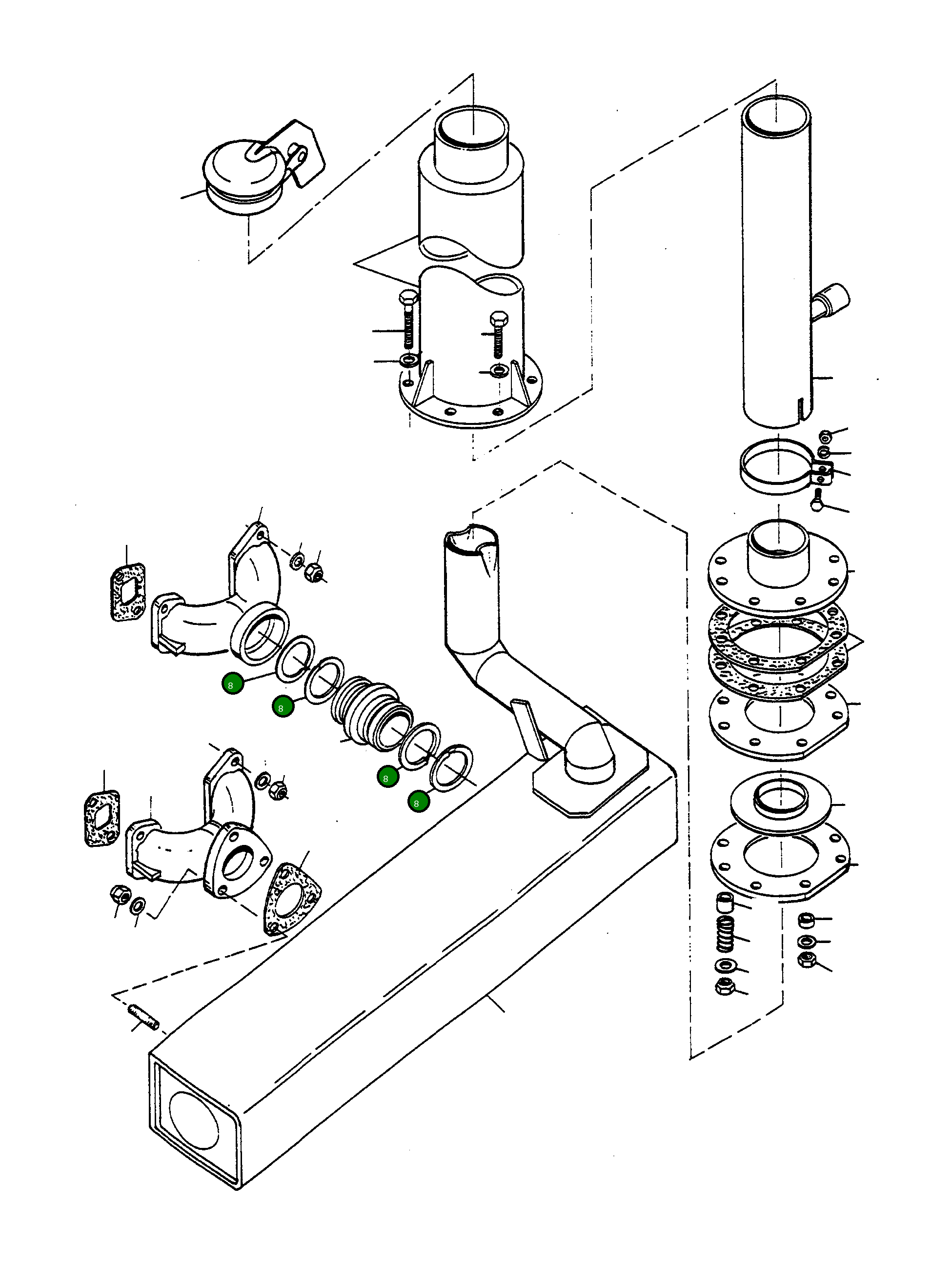 Кольцо 2872458M1 Komatsu