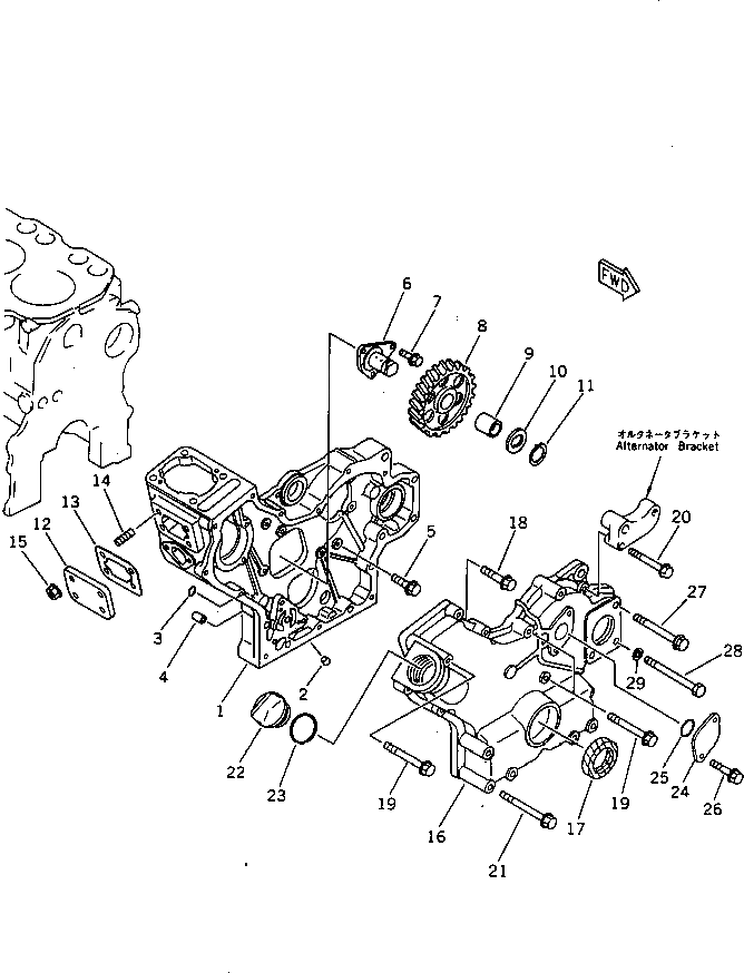 Болт YM26116-081302  Komatsu