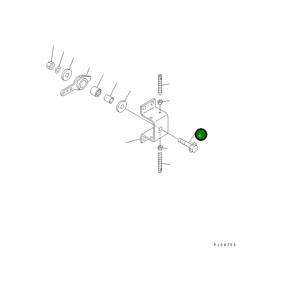 Болт 01435-31055 Komatsu