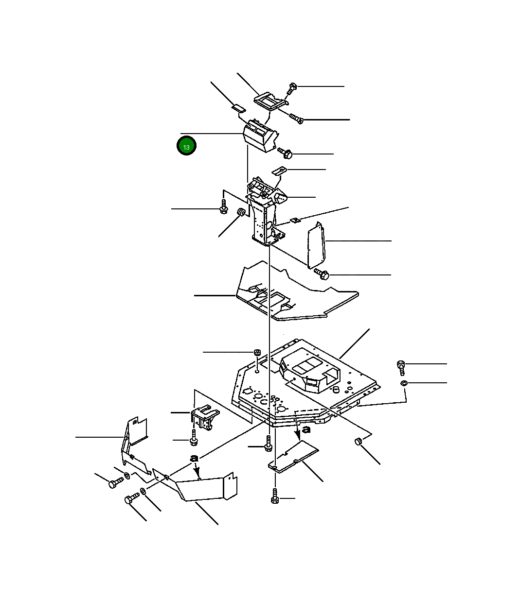 Крышка 421-54-12813  Komatsu