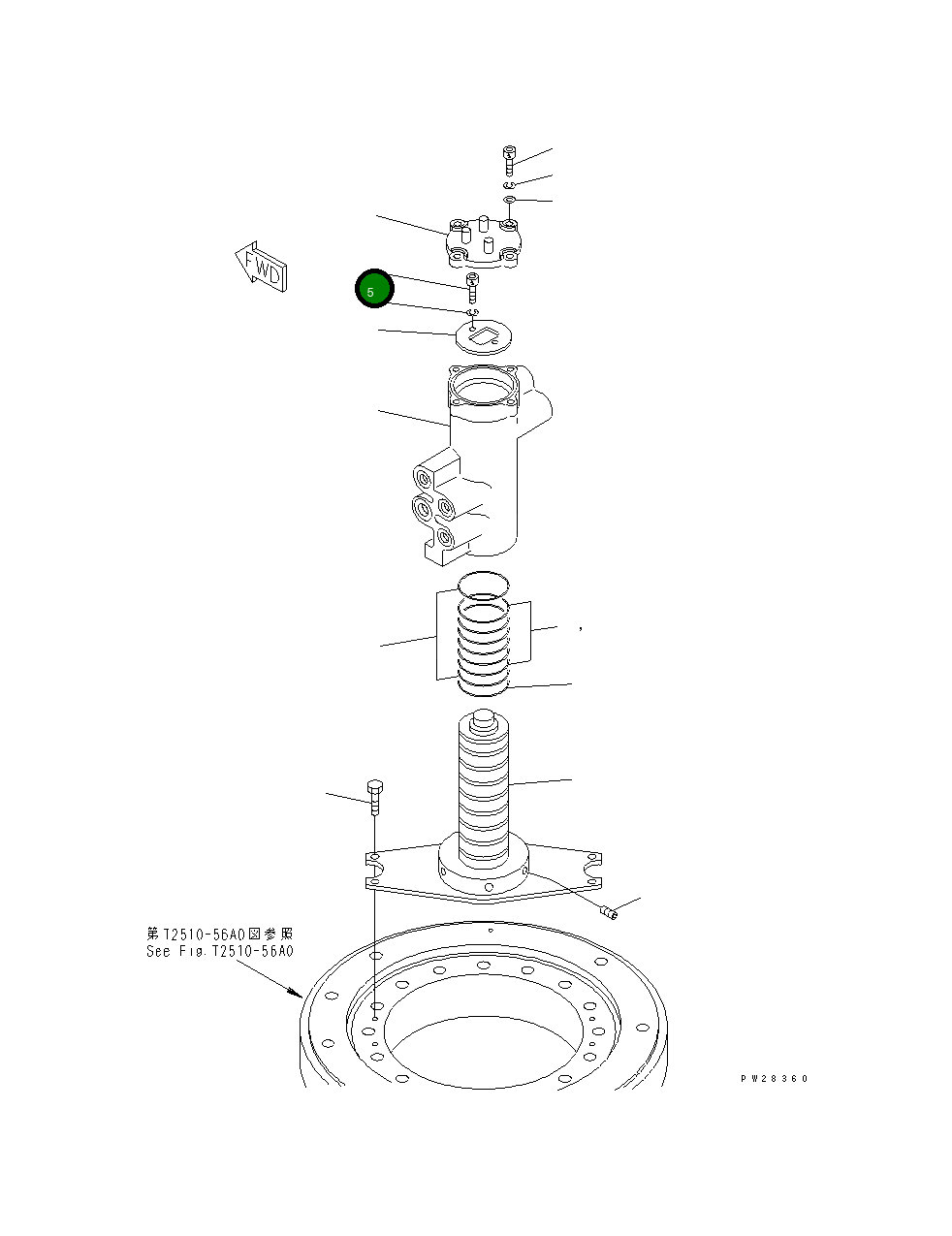 Болт MH21079-06016 Komatsu