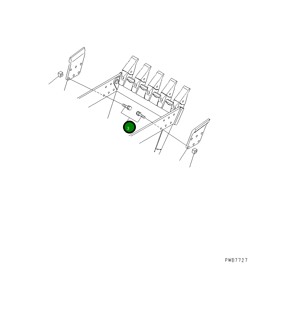 Болт 21N-09-11121 Komatsu