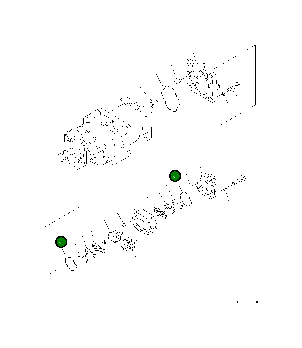Кольцо уплотнительное (O-Ring) 705-67-01380 Komatsu