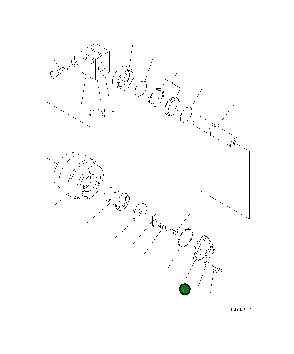 Крышка 113-30-25150  Komatsu