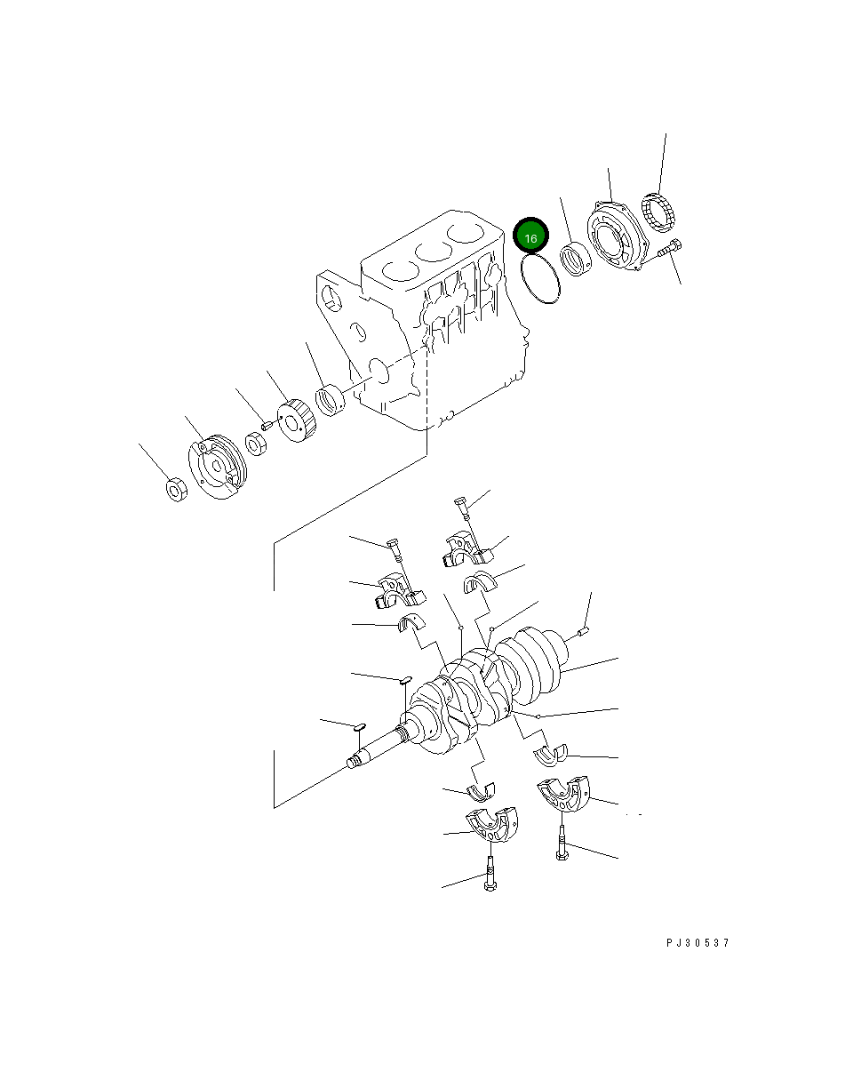 Кольцо уплотнительное (O-Ring) YM24341-001350 Komatsu