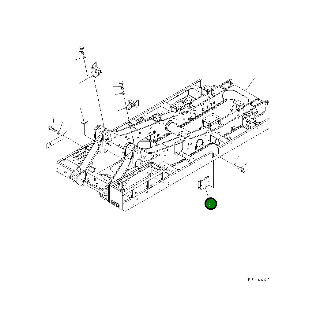 Крышка 21T-46-71241 Komatsu