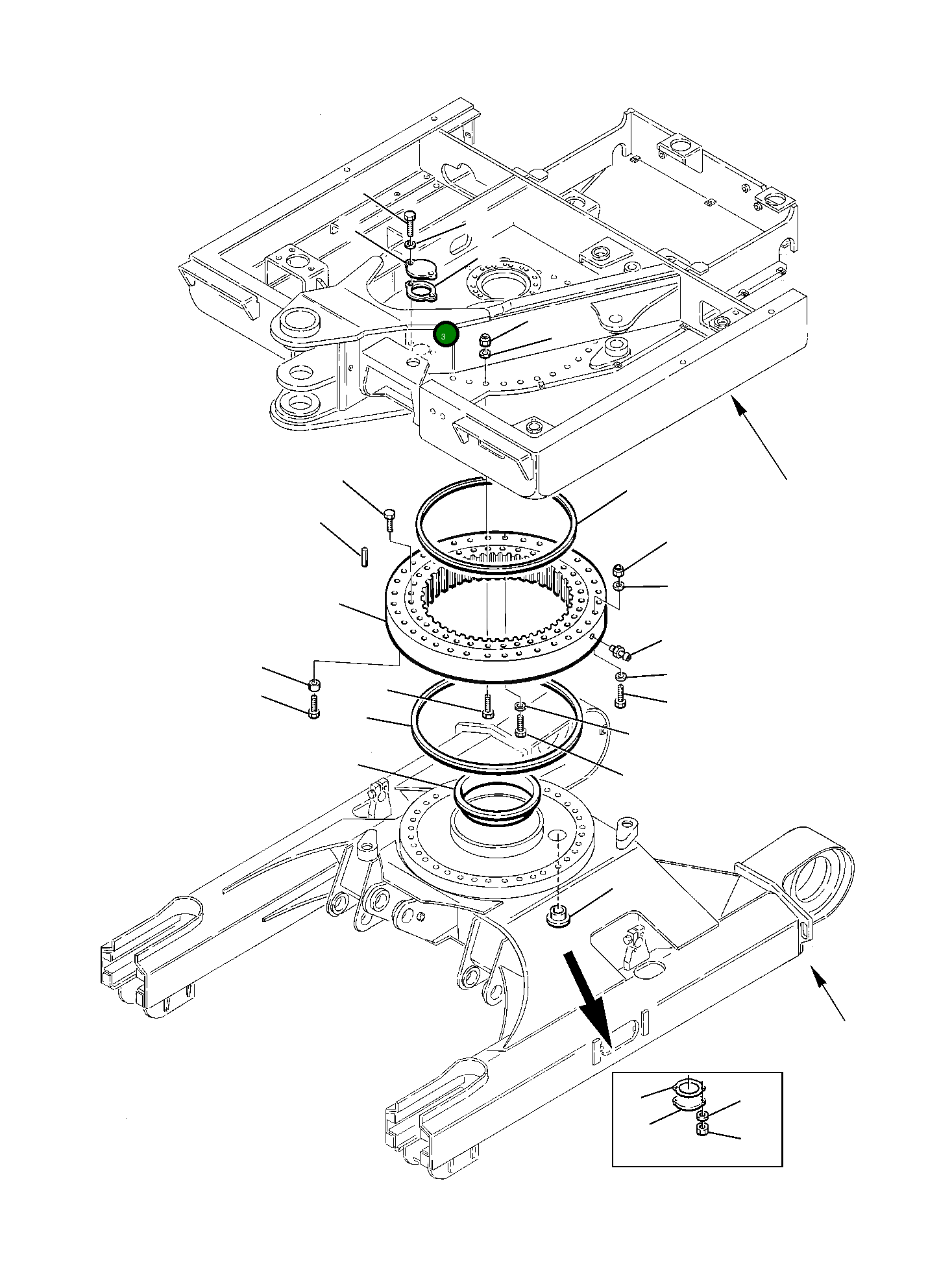 Крышка 21D-46-11130 Komatsu
