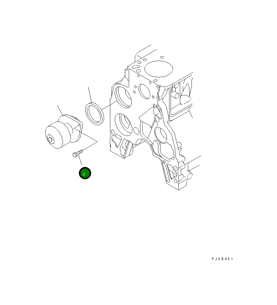 Болт 6731-61-1370  Komatsu
